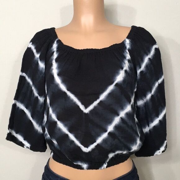 Michael Stars Tie Dye peasant top. New - Picture 6 of 8